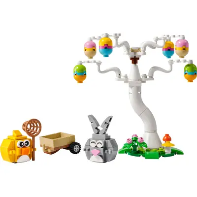 Easter Bunny and Chick Egg Hunt