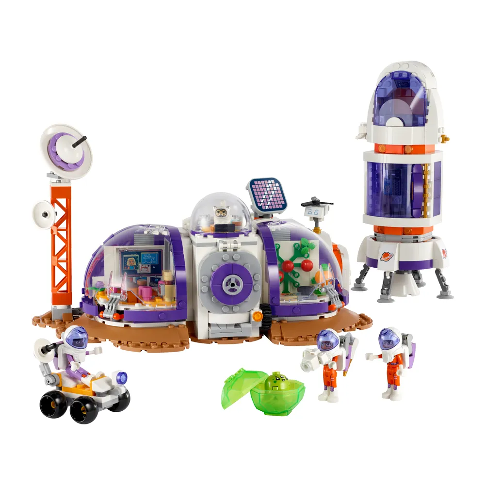Mars Space Base and Rocket