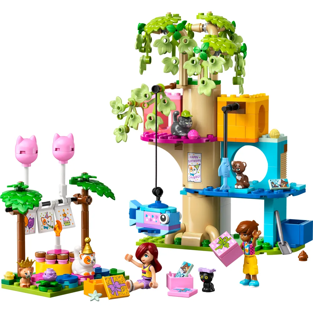 Cat Birthday Party & Tree House