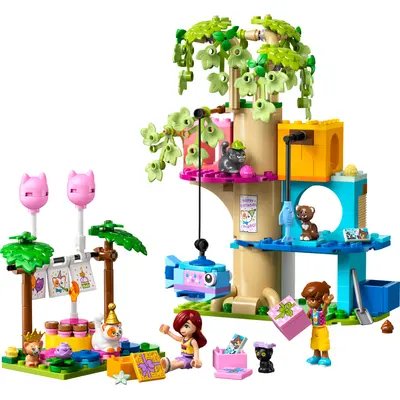 Cat Birthday Party & Tree House