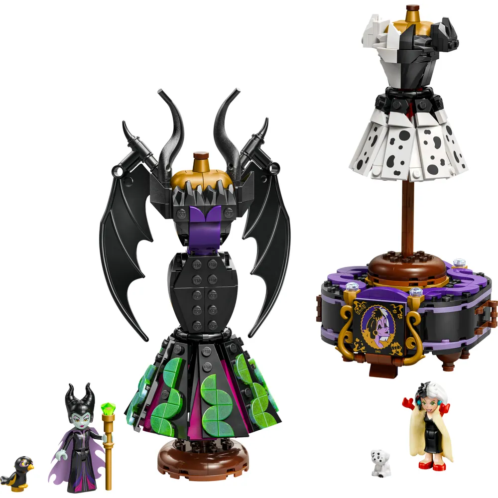 Maleficent's and Cruella de Vil's Dresses