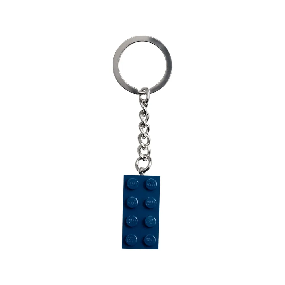 Dark Blue Brick Key Chain