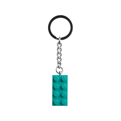 Dark Turquoise Brick Key Chain